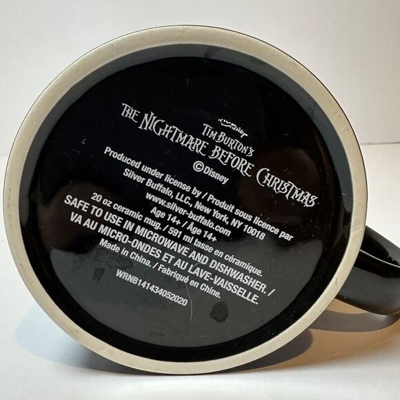 The Burton's Nightmare Before Christmas Disney Coffee Mug Jack Skellington Large - Picture 5 of 6